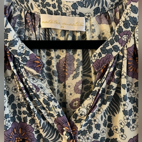 Natalie Martin Remy Top in Vintage Flowers Lavender - Picture 4 of 6